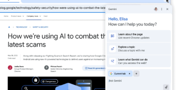 Gemini in Chrome no longer requires a subscription