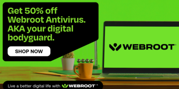 Get Webroot Essentials, the #1 rated antivirus software, for 50% off