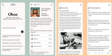 Oboe just launched – it’s an AI-powered platform that helps you learn anything