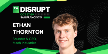 Ethan Thornton of Mach Industries takes the AI stage at Disrupt 2025