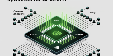 Software Frameworks Optimized for GPUs in AI: CUDA, ROCm, Triton, TensorRT—Compiler Paths and Performance Implications