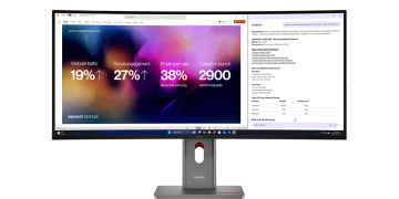 Lenovo ThinkVision P40WD-40 curved ultrawide monitor offers 39.7 inch 5120×2160 display with Thunderbolt 4 connectivity and 140W power delivery