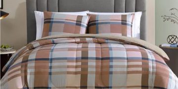 Macy’s is selling a top-rated plaid comforter set that's 'nice and comfy' for only $24