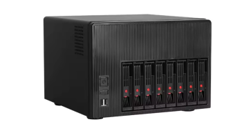 This tiny NAS box claims 204TB of storage power while looking like two stacked shoe boxes in your living room