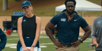 Playing Glen Powell’s coaches in Chad Powers wasn’t easy, stars from the new Disney+ show admit ‘it was definitely a challenge’
