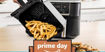 This Ninja dual-zone air fryer is 30 percent off for Prime Day
