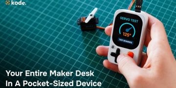 Kode Dot Combines Screen, Sensors, and Power in a Palm-Sized Prototyping Tool