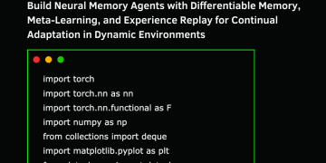 A Coding Implementation to Build Neural Memory Agents with Differentiable Memory, Meta-Learning, and Experience Replay for Continual Adaptation in Dynamic Environments