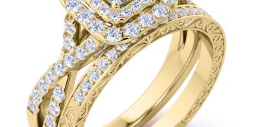 Walmart is selling a 'gorgeous' $359 vintage-style wedding ring set for only $104